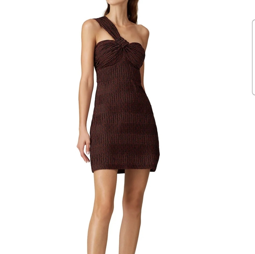 Alexis Luksa Dress size small black wirh red hearts